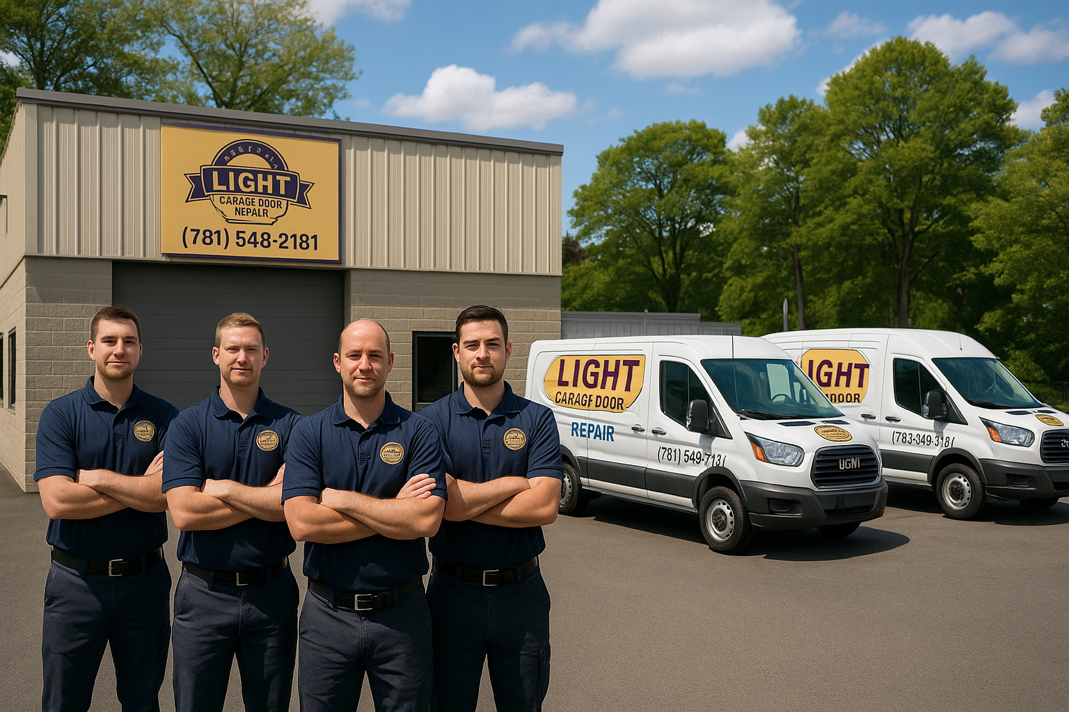 Professional garage door team in Los Angeles